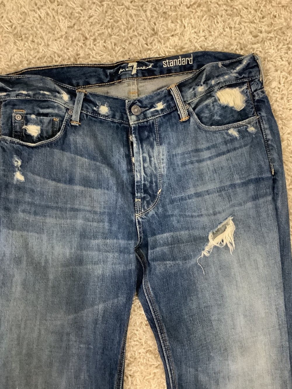 Mens 7 for Mankind distressed Jean, size 34